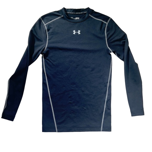 Under Armour Other - Under Armour Cold Gear COMPRESSION Shirt Men's Medium Black Contrast Stitch